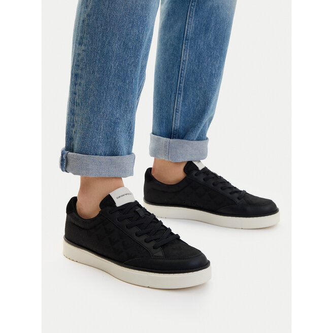 Sneakersy Emporio Armani EM004782 AF23199 MC406 Czarny - męskie