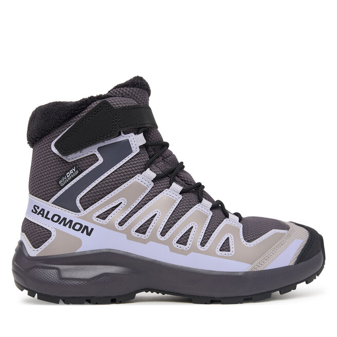 Trekkingi Salomon XA PRO WINTER WP J L45408400 Szary jasny - dziecięce