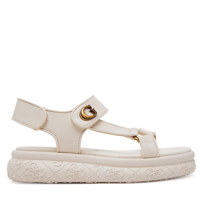 Sandały Guess FLJLAN ELE03 Écru - kobiece
