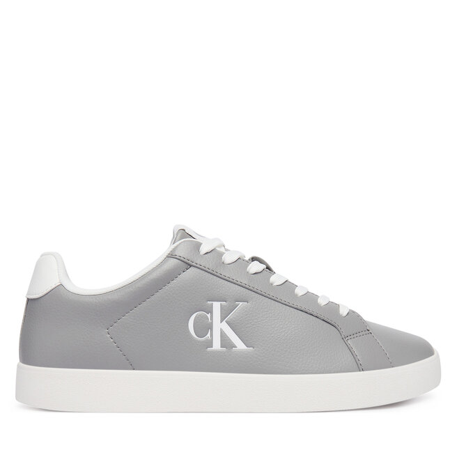 Sneakersy Calvin Klein 3 Cupsole Derby Pu Tmb HM0HM02331 Szary jasny - męskie