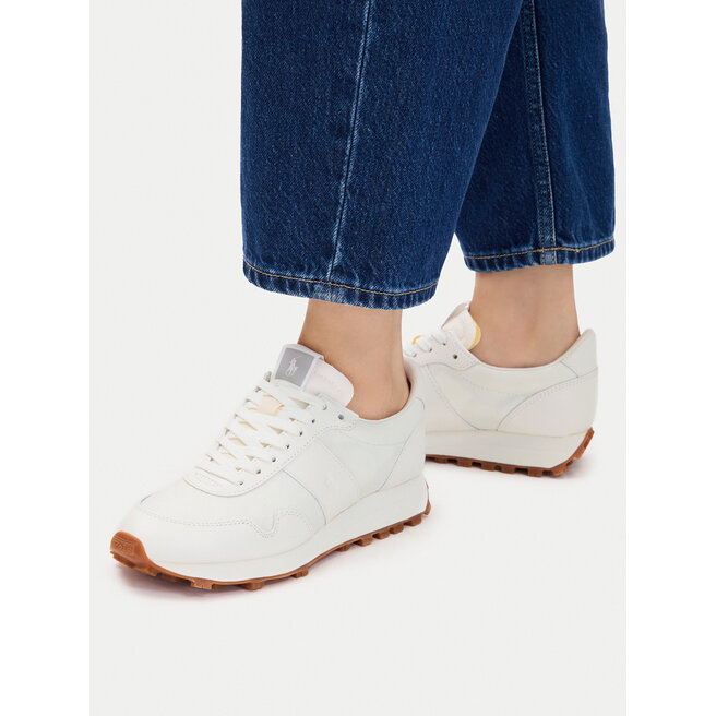 Sneakersy Polo Ralph Lauren 804956686001 Biały - kobiece