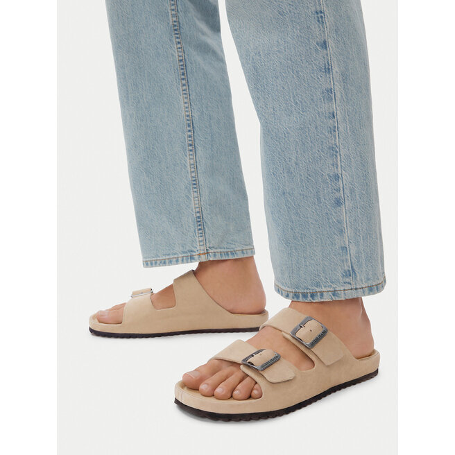 Klapki Guess Jeans EO-KANSAS-01 126AM Beżowy jasny -