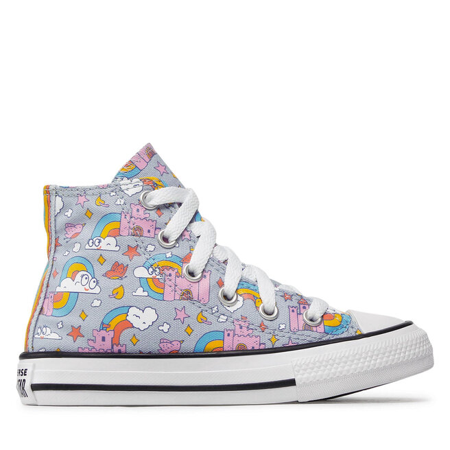 Trampki Converse Chuck Taylor All Star Rainbow Castles 372943C Niebieski - dziewczęce