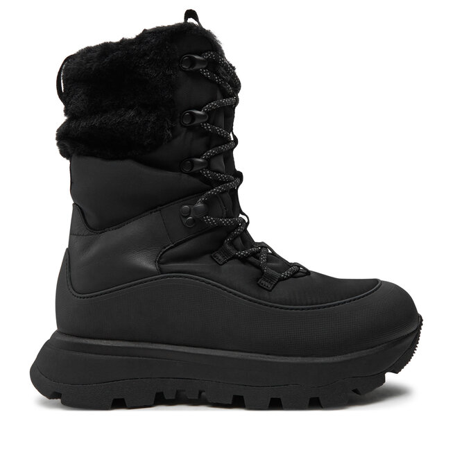 Śniegowce FitFlop Neo D-Hyker Tall Boot IG3 090 Czarny - kobiece