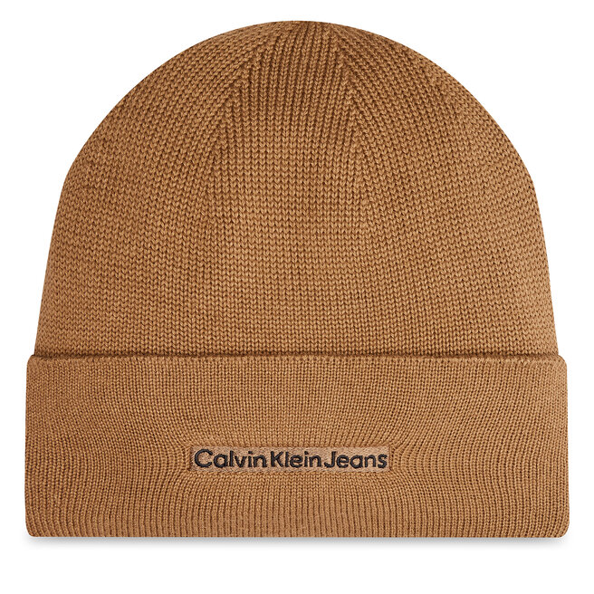 Czapka Calvin Klein Inst Embro K50K512452 Beżowy -