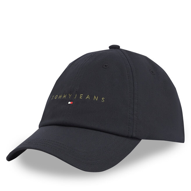 Czapka z daszkiem Tommy Jeans Tjm Linear Logo Cap AM0AM12958 Czarny -