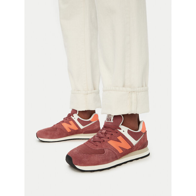 Sneakersy New Balance U5747FE Bordowy - męskie