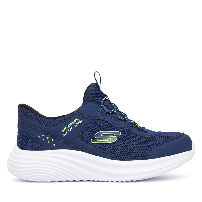 Sneakersy Skechers Bounder Pro Slip-Ins 404208L/NVY Granatowy - chłopięce