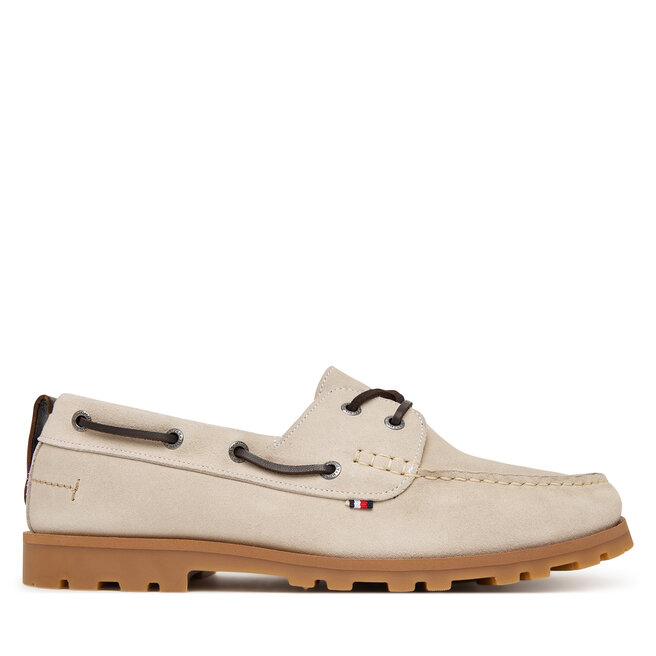 Mokasyny Tommy Hilfiger Light Sde FM0FM05747 Beżowy -