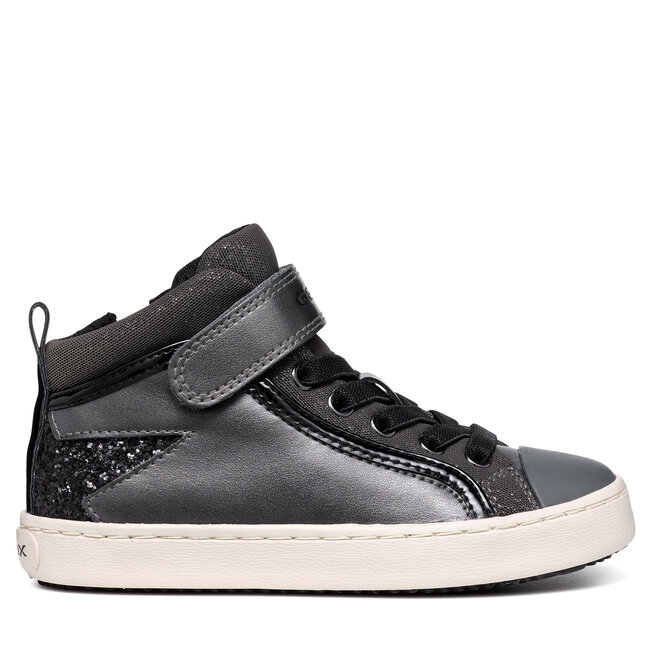Sneakersy Geox J Kalispera Girl J944GM 0AJGN C0062 M Szary - dziewczęce