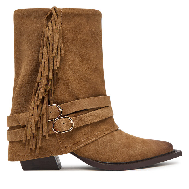 Kowbojki Steve Madden Hadly 11005190 Brązowy ciemny - kobiece