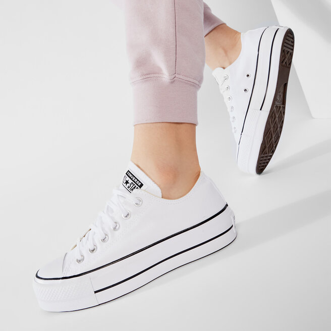 Trampki Converse Chuck Taylor All Star Lift Ox 560251C Biały - kobiece