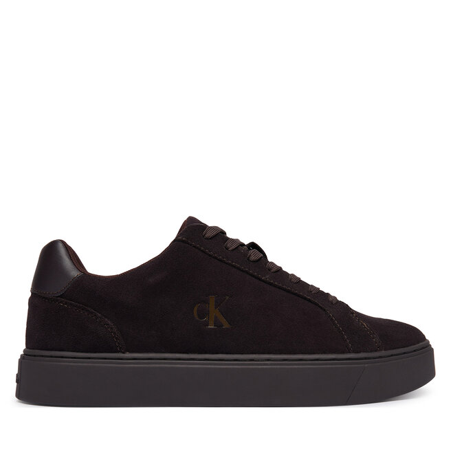 Sneakersy Calvin Klein Classic Cupsole Laceup Su YM0YM01434 Bordowy - męskie