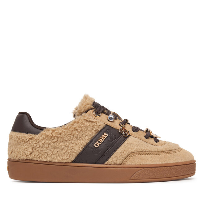 Sneakersy Guess FLFN3A FUR12 Beżowy - kobiece