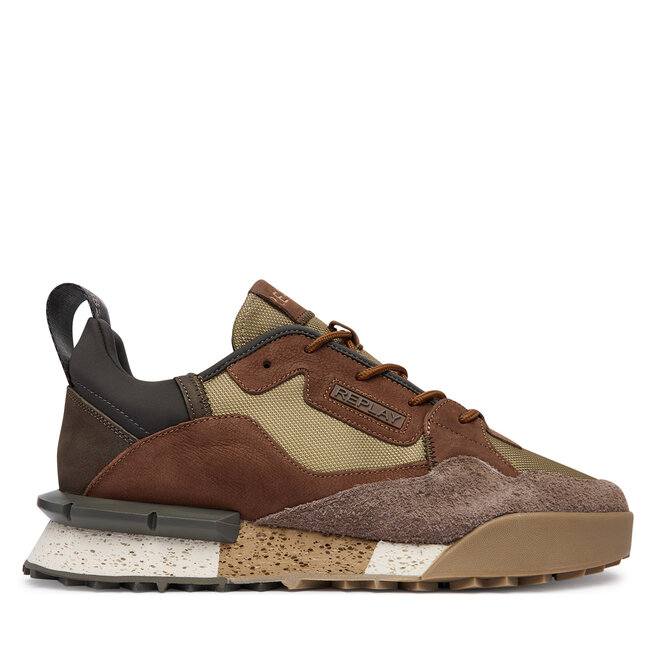 Sneakersy REPLAY GMS1P.000.C002TL Brązowy - męskie