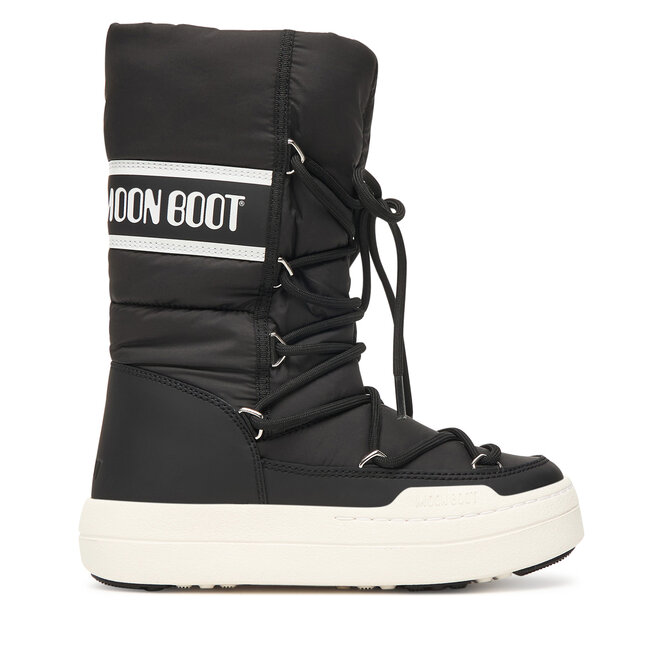 Śniegowce Moon Boot Jr Park Tube Lace wp 80D3440130 D Czarny - dziewczęce