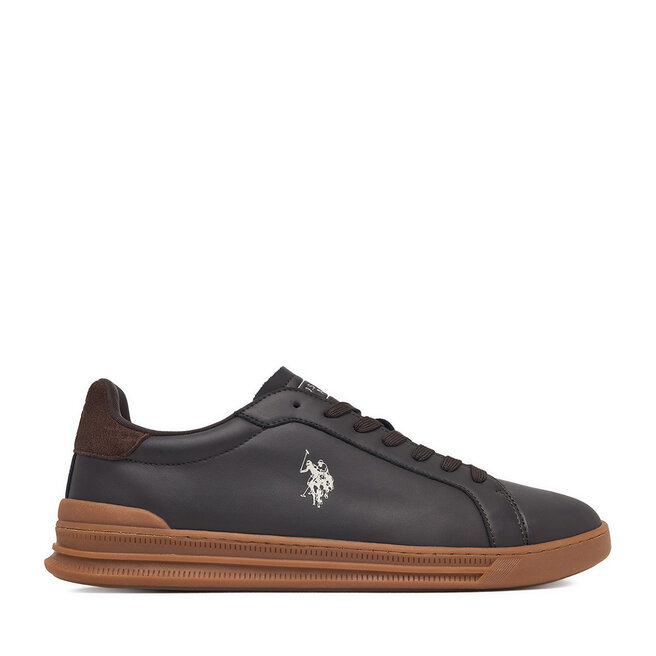 Sneakersy U.S. Polo Assn. EO-SANDRO001M/GY1 Brązowy ciemny - męskie