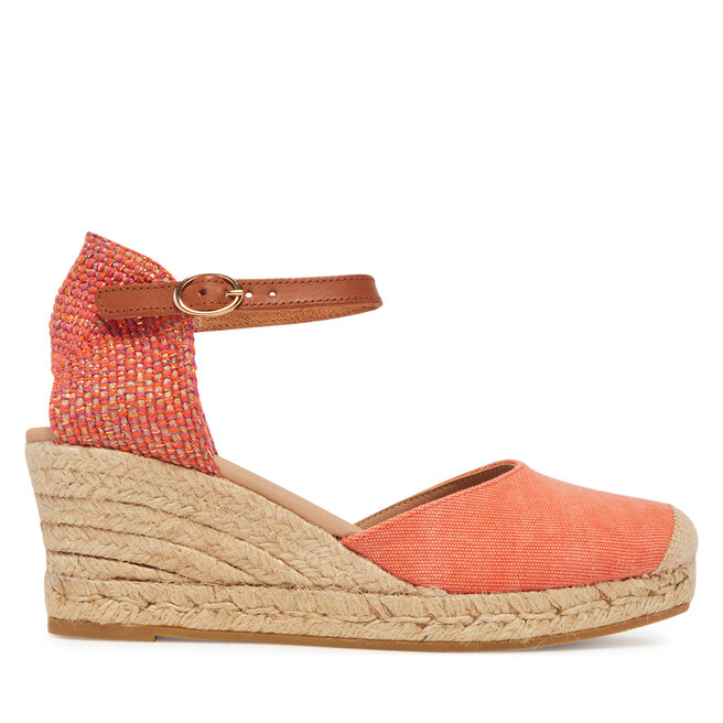 Espadryle Genuins Carina Canvas G106387 Pomarańczowy - kobiece