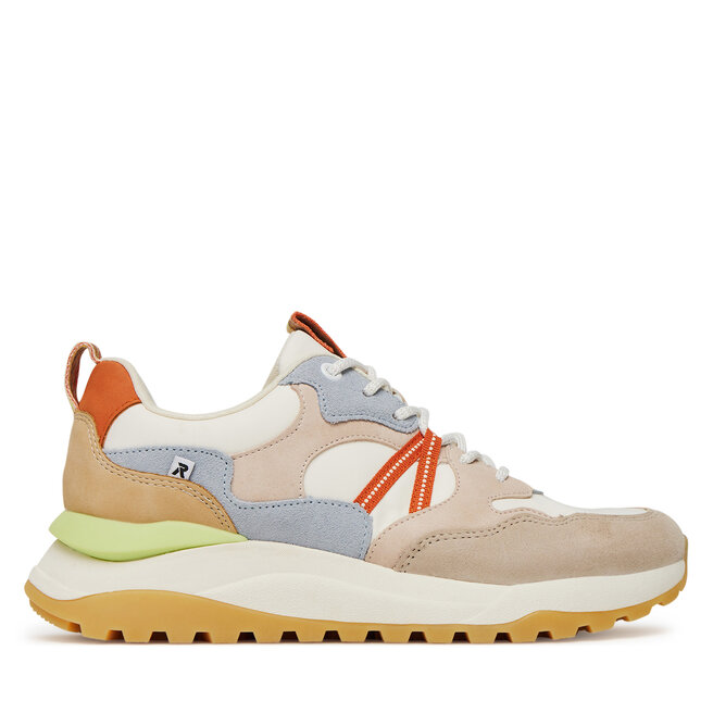 Sneakersy Rieker Revolution Lifestyle W2501-82 Beżowy - kobiece