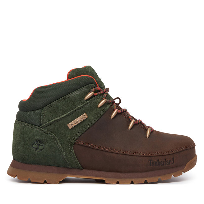 Trapery Timberland Euro Sprint Mid Lace Boot TB0A5QZKAFK1 Brązowy - chłopięce