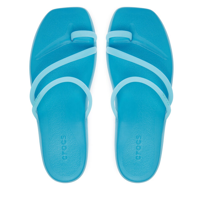 Japonki Crocs Miami Frosted Toe Loop 211253 Niebieski -