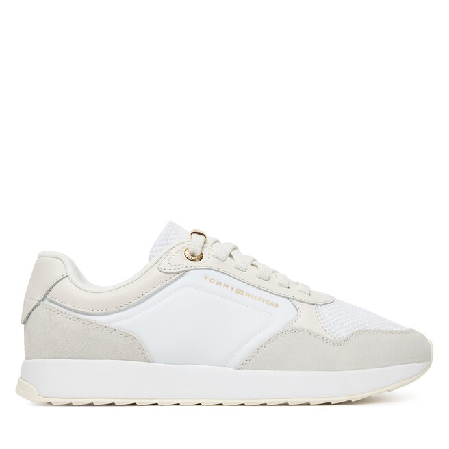 Sneakersy Tommy Hilfiger Th Chic Eva Runner Mesh FW0FW09465 Beżowy - kobiece