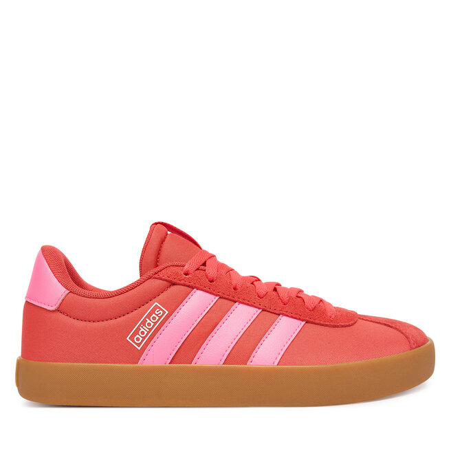 Sneakersy adidas VL Court 3.0 JS2056 Czerwony - kobiece