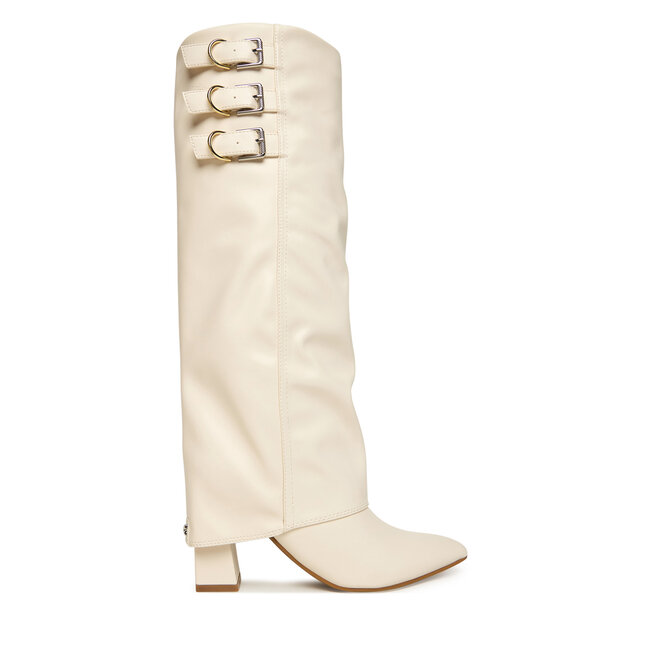Kozaki Guess FLFGAR ELE11 Écru - kobiece