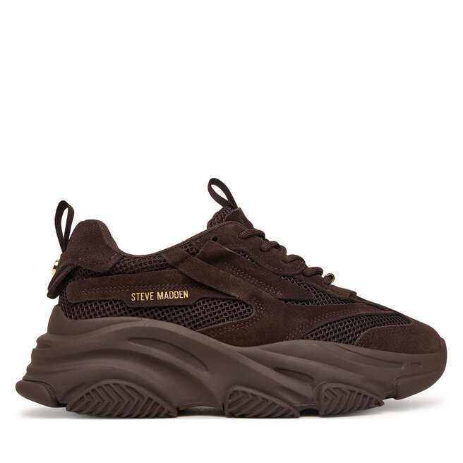 Sneakersy Steve Madden 11004652 Brązowy ciemny - kobiece