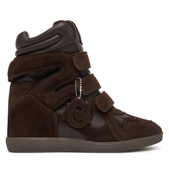 Sneakersy Steve Madden Mavis 11005696 Brązowy ciemny - kobiece
