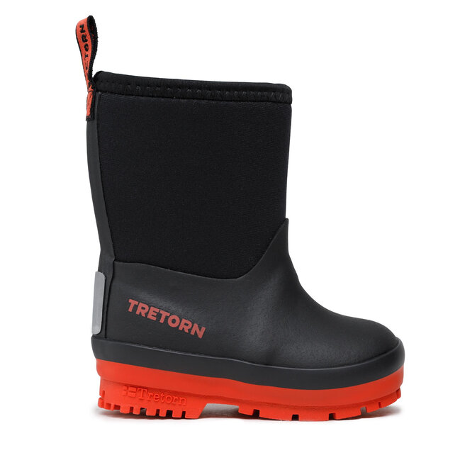 Kalosze Tretorn Kulig Neoprene 47329417 Czarny - chłopięce