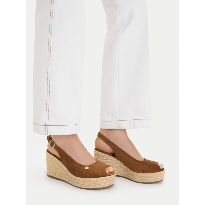 Espadryle Beverly Hills Polo Club EO-R26SS03466 Brązowy - kobiece