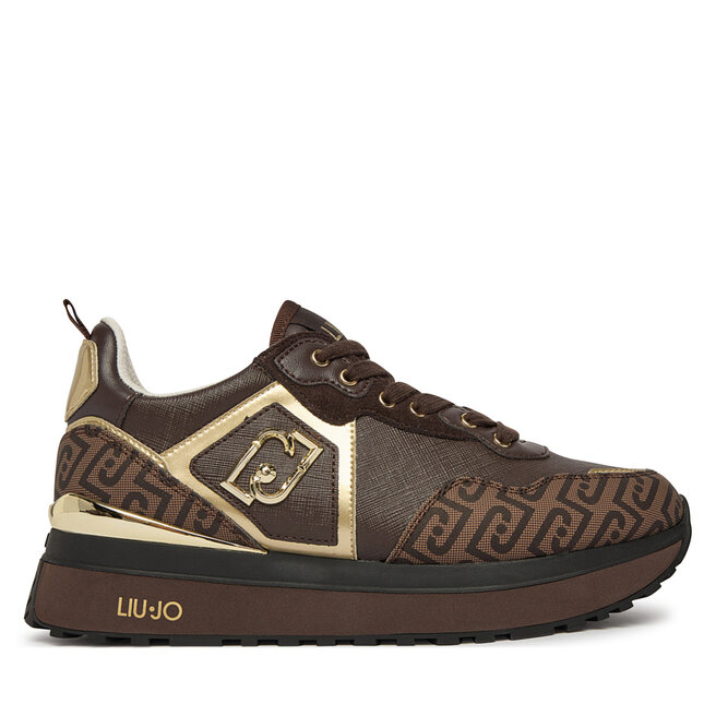 Sneakersy Liu Jo Maxi Wonder 01 BF6001 EX339 Brązowy - kobiece