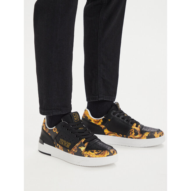 Sneakersy Versace Jeans Couture 80YA3SJ4 Czarny - męskie