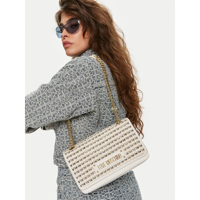 Torebka LOVE MOSCHINO JC4348PP05K60108 Kremowy -