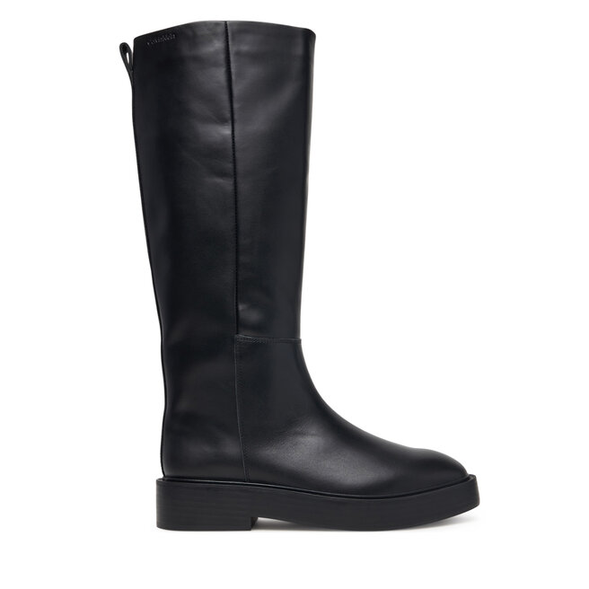 Kozaki Calvin Klein Conc Welt High Boot Lth HW0HW03213 Czarny - kobiece