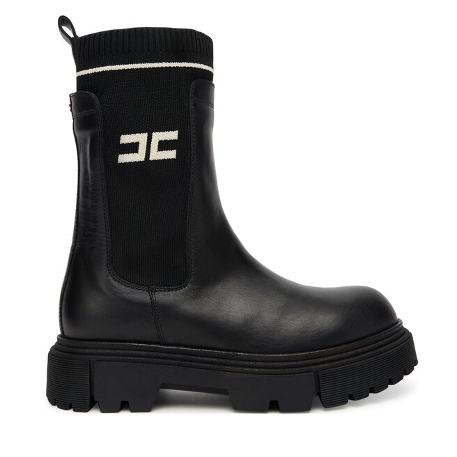Botki Elisabetta Franchi Chelsea F4A5-E0424-1316930 Czarny - dziewczęce