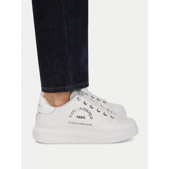 Sneakersy KARL LAGERFELD KL62539K Biały - kobiece