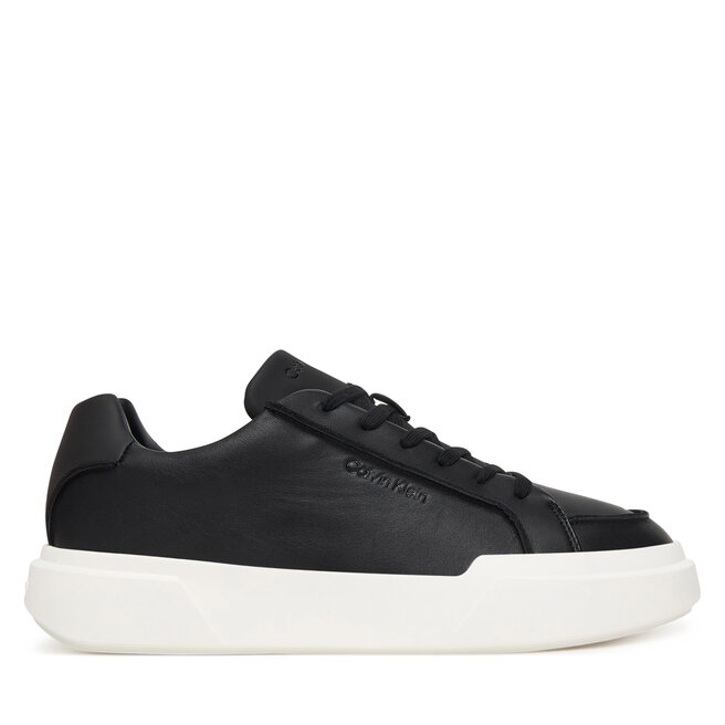 Sneakersy Calvin Klein Chunky Cupsole Lace Up Lth Pinch YM0YM01454 Czarny - męskie