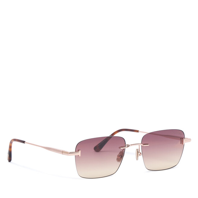 Okulary przeciwsłoneczne Tom Ford Jake-02 FT1354 Złoty - kobiece