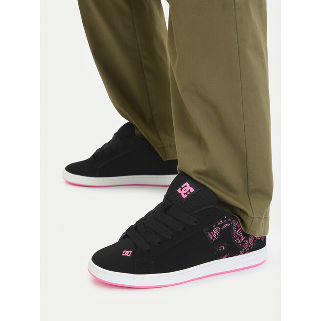 Sneakersy DC Shoes EO-COURT GRAFFIK DC01662983 Czarny - kobiece