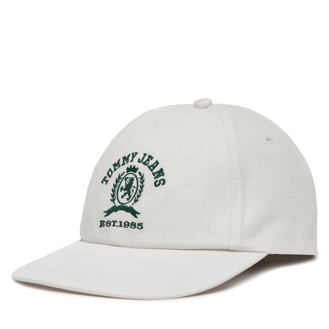 Czapka z daszkiem Tommy Jeans Tjm Crest Cap AM0AM13286 Biały -