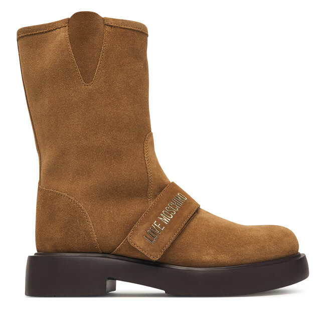 Botki LOVE MOSCHINO JA24064G1PIG0210 Brązowy - kobiece