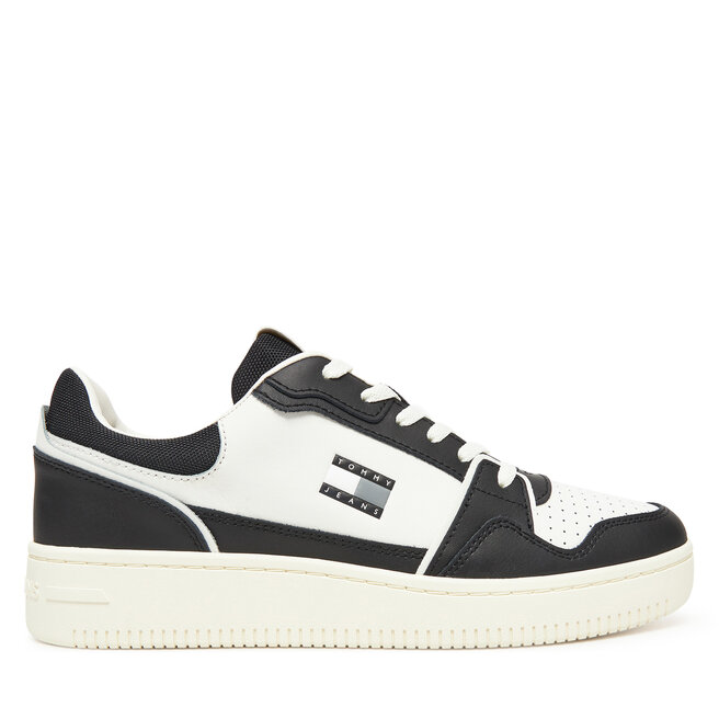 Sneakersy Tommy Jeans Tjm Retro Basket EM0EM01610 Biały - męskie