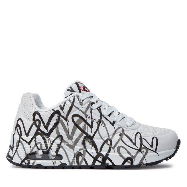 Sneakersy Skechers Spread The Love 155507/WBGY Biały - kobiece
