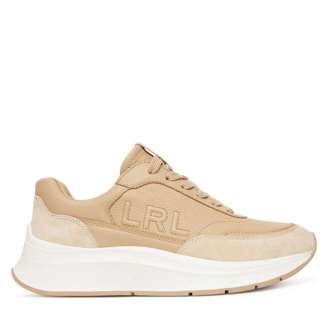 Sneakersy LAUREN RALPH LAUREN 802974376001 Beżowy - kobiece