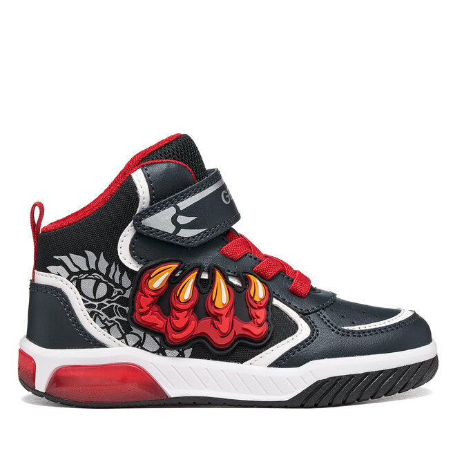 Sneakersy Geox J Inek Boy J669CA 1454 C0735 D Granatowy - dziewczęce