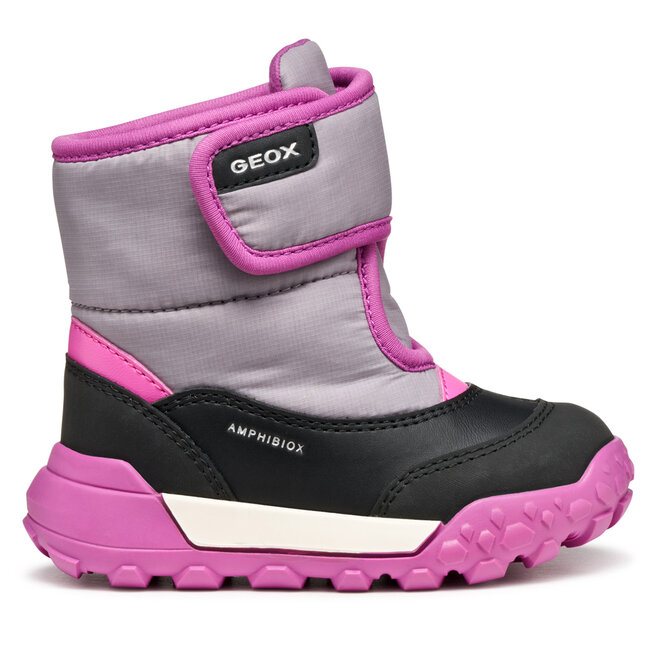 Śniegowce Geox B Trekkyup B Ab B566MA 054FU C0017 M Szary - dziewczęce