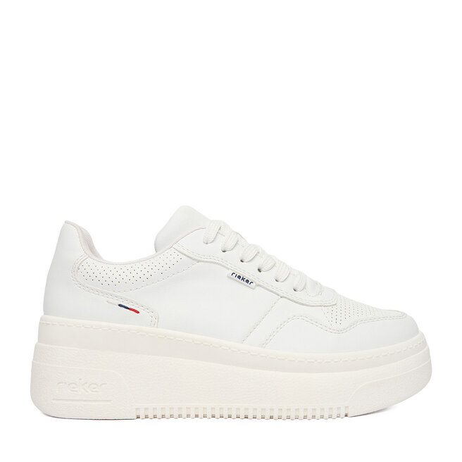 Sneakersy Rieker M7811-80 Biały - kobiece
