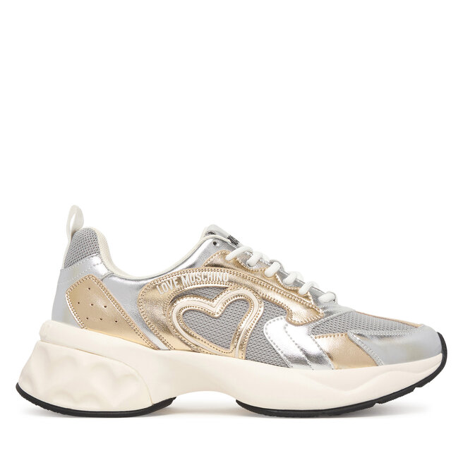 Sneakersy LOVE MOSCHINO JA15456G0OIQC90A Biały - kobiece